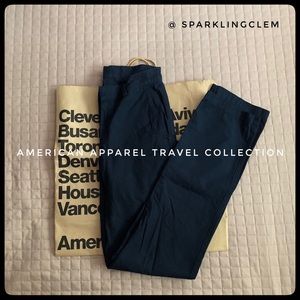 American Apparel travel collection navy pants 27